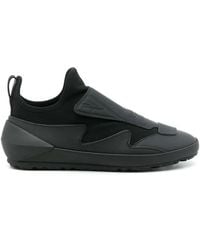 Ferragamo - Ferragamo Leather Sock Style Sneakers - Lyst