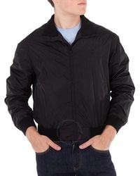 Versace - Nylon Jacket With A Stand-Up Collar - Lyst