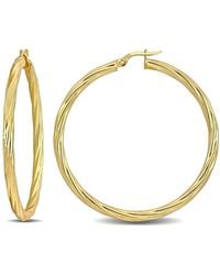 Amour - 46.5Mm Twisted Hoop Earrings - Lyst