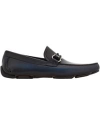 Ferragamo - Gancini Ornament Leather Loafers - Lyst
