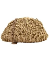 Maria La Rosa - Game Crochet Glow Raffia Clutch - Lyst