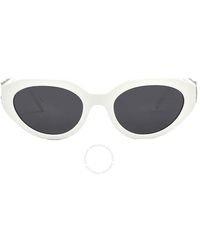 Michael Kors - Empire Grey Solid Oval Sunglasses Mk2192 310087 53 - Lyst