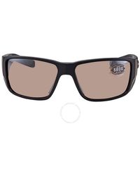 Costa Del Mar - Cta Del Mar Blackfin Pro Copper Silver Mirror Polarized Glass Rectangular Sunglasses - Lyst