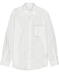 Burberry - Cotton Poplin Classic Fit Lace Detail Oxford Shirt - Lyst
