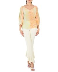 Stella McCartney - Ladies High Waist Flared Ruffled Pants, Brand Size 38 (Us - Lyst