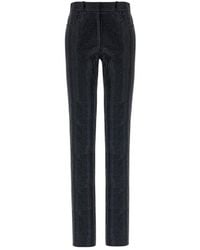 Ferragamo - Crystal Embellished Trousers, Brand Size 42 Us - Lyst