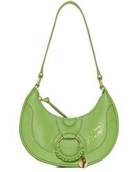 See By Chloé - Hana Half-Moon Leather Shoulder Bag - Lyst