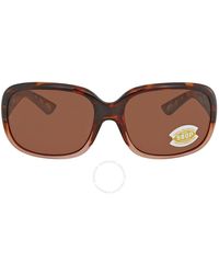 Costa Del Mar - Gannet Copper Polarized Rectangular Sunglasses Gnt 120 Ocp 58 - Lyst