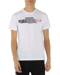 Roberto Cavalli - Hotfix Crystal Logo Cotton T-shirt - Lyst