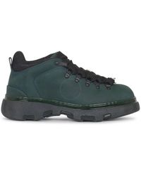 Burberry - Nubuck Lace Up Trek Boots - Lyst