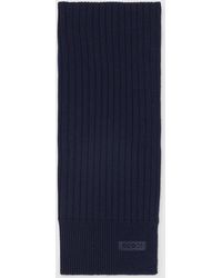 Gucci - Knit Wool Scarf With Logo - Lyst