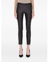 Ferragamo - Leather-Trousers - Lyst