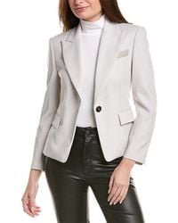 Brunello Cucinelli - Milk Tailored Blazer, Brand Size 42 (Us - Lyst