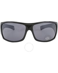 Harley Davidson - Smoke Mirror Wrap Sunglasses Hd0158v 01c 66 - Lyst