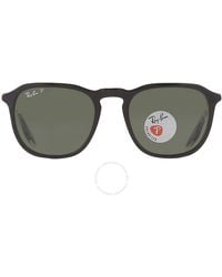 Ray-Ban - Polarized Green Square Sunglasses Rb2203 919/58 52 - Lyst