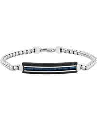 Robert Alton - And Stainless Steel Id Bracelet - Lyst