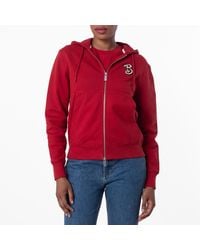 Burberry - B Snake Cotton Zip Hoodie - Lyst