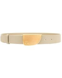 Burberry - Shield Buckle Leather Belt - Lyst