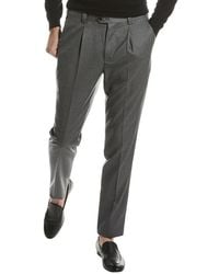 Brunello Cucinelli - Virgin Wool Pleated Trousers, Brand Size 54 (Us - Lyst