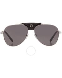 BVLGARI - Dark Grey Pilot Sunglasses Bv5061q 400/b1 60 - Lyst
