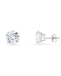 Kylie Harper - 10K 6Mm Round-Cut Cubic Zirconia Cz Stud Earrings - Lyst