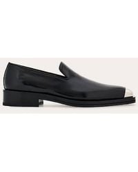 Ferragamo - Dimitri Metal Tip Leather Loafers - Lyst