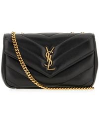 Saint Laurent - Nappa Leather Small Loulou Shoulder Bag - Lyst