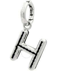 Burberry - Leather-topstitched 'h' Alphabet Charm - Lyst