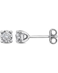 Created Forever - 1/4Ct Tw Lab-Grown Diamond Solitaire Stud Earrings - Lyst