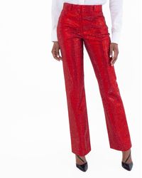 Ferragamo - Crystal Embellished Trousers, Brand Size 36 Us - Lyst