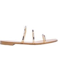 Giuseppe Zanotti - Ladies Dark Colorful Rhinestone-Embellished Sandals, Brand Size 36 Us - Lyst