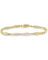 Haus of Brilliance - 14K 1 1/2Ct Tdw Diamond Bezel And Link Tennis Bracelet (H-I, I1-I2) - Lyst