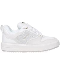 Michael Kors - Rumi Logo-Plaque Leather Sneakers - Lyst