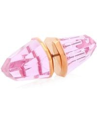 Swarovski - Lucent Rose-Tone Plated Stud Earring - Lyst