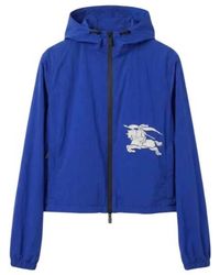 Burberry - Ekd Logo Hooded Nylon Jacket - Lyst