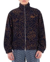 KENZO - Embroidered Logo High-Neck Jacket - Lyst