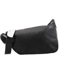 Burberry - Shield Leather Messenger Bag - Lyst