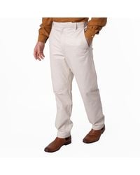 Bally - Light Bone Leather Trousers - Lyst