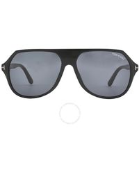 Tom Ford - Hayes Smoke Navigator Sunglasses Ft0934-n 01a 59 - Lyst