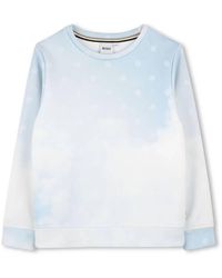 BOSS - Boss Kidswear All-Over Logo Print Sweatshirt - Lyst