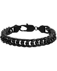 Robert Alton - Curb Chain Stainless Steel Bracelet - Lyst