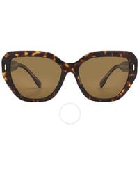 Tory Burch - Solid Dark Brown Cat Eye Sunglasses Ty7194f 172883 57 - Lyst