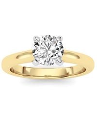 Mure And Co - 0.75Ctw Round Shaped Lab Grown Diamond (E/Vs) Classic Solitaire Engagement Ring - Lyst