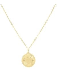 Tresorra - 14K Radiating Heart Medallion Pendant Necklace - Lyst