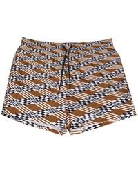 Fendi - Printed Polyester Swimming Shorts, Brand Size 48 Us - Lyst
