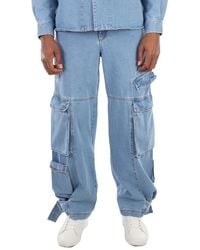 Gcds - Cotton Denim Ultracargo Pants, Waist - Lyst