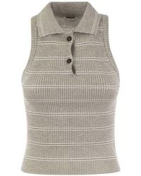 Brunello Cucinelli - Light Ribbed Sleeveless Sweater, Size X-Large - Lyst