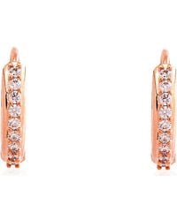 Swarovski - Matrix Pierced Earrings Mini Hoop Matrix Rose Shiny - Lyst