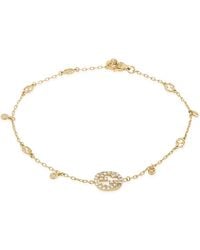 Gucci - Interlocking G Diamond Bracelet - Lyst