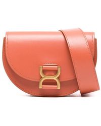 Chloé - Marcie Mini Flap Leather Crossbody - Lyst